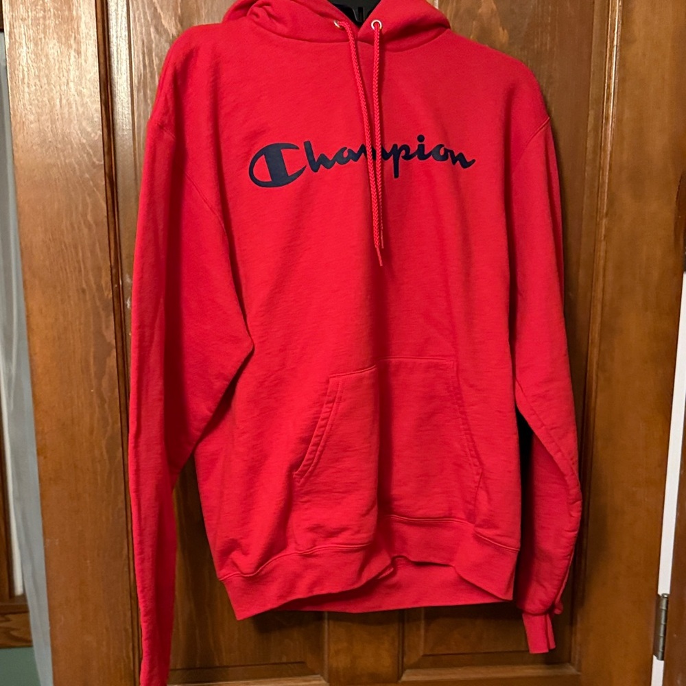 Champion Men's Bold Red Hoodie